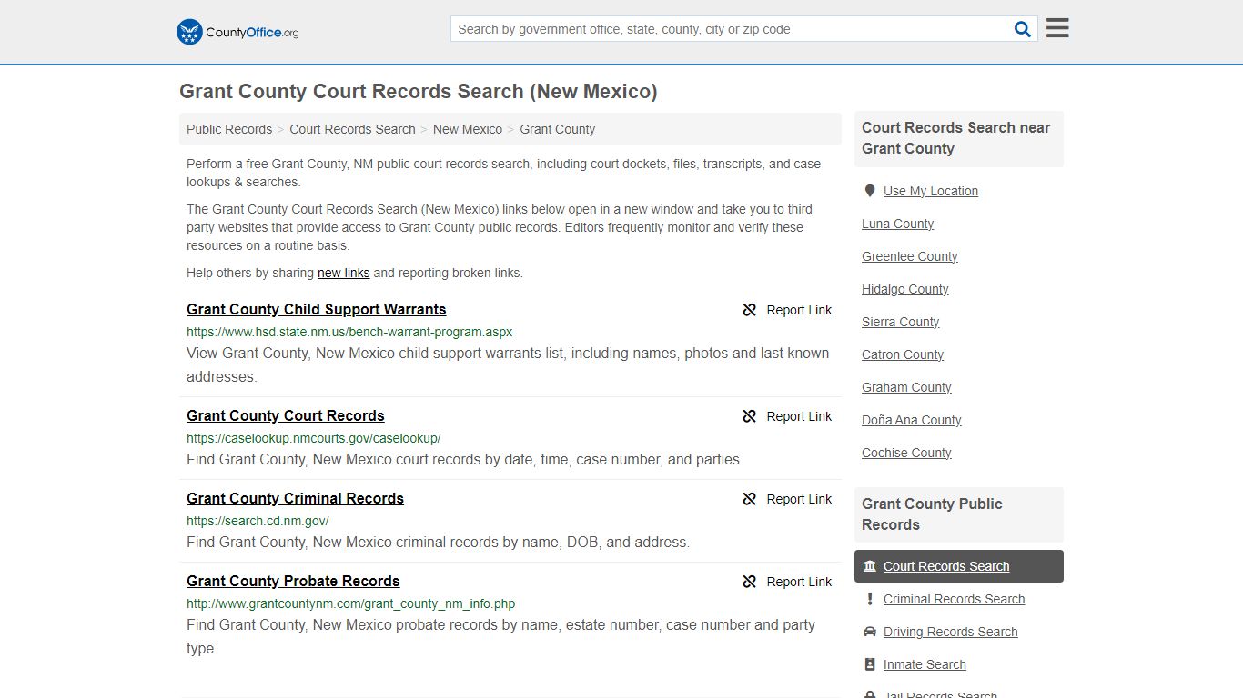 Grant County Court Records Search (New Mexico) - County Office